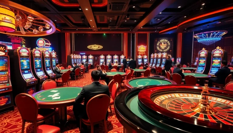 Players enjoying dynamic live casino action at https://bong99.pro/ with poker chips and roulette wheels.