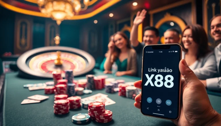 Experience excitement at Link vào X88 with vibrant casino tables and high-stakes gaming.