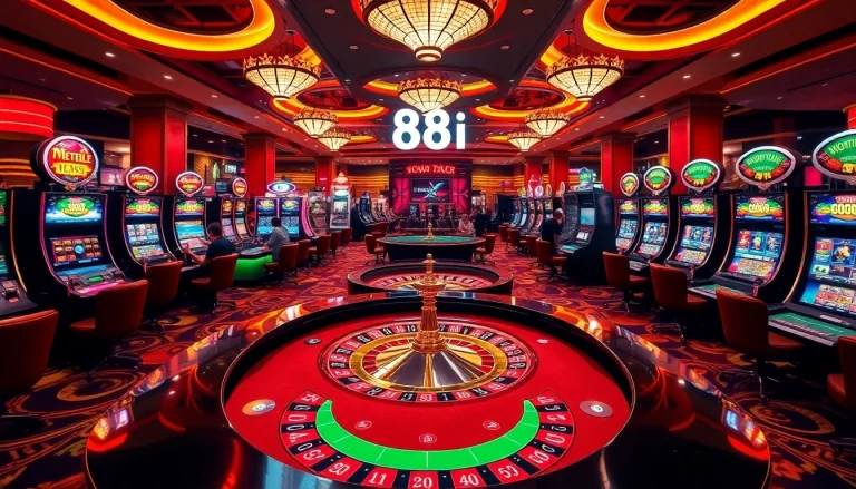 Experience thrilling gameplay at 88i casino with vibrant roulette, poker tables, and exciting slots.