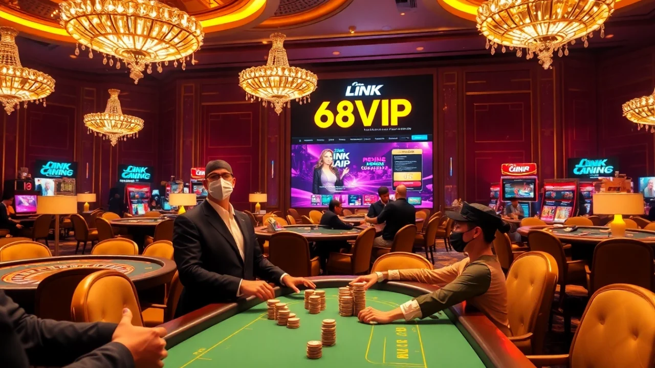 Experience the excitement at Link Vào Nhà Cái 68VIP with vibrant casino gaming elements.