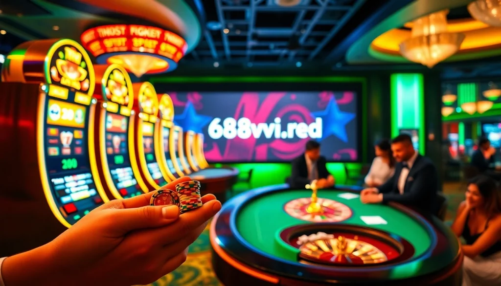 Experience thrilling games at https://68vip.red/ with vibrant slot machines and an elegant casino atmosphere.